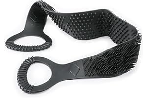 FREATECH Silicone Back Scrubber for Shower, 90cm Dual-sided Back Washer Exfoliator Strap to Clean, Exfoliate and Massage, Eas