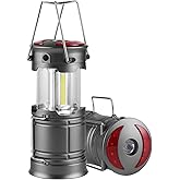 Lichamp 2 Pack LED Camping Lanterns, Battery Powered Lantern Flashlight COB Camp Light for Power Outages, Camping Supplies and Home Hurricane Supplies, F2GY