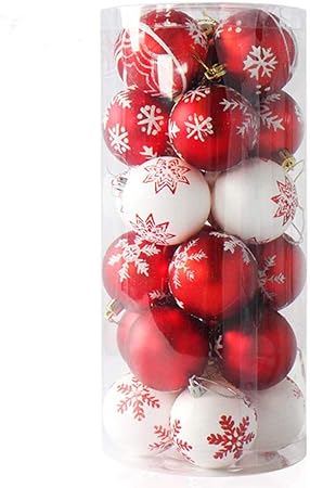 Mdurian Boule De Noël Ornement Arbre De Noël 24pcs Délicat