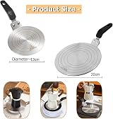 Gocoffun 13cm Heat Diffuser Plate for Moka Pot Stainless Steel 5 Inch view 3