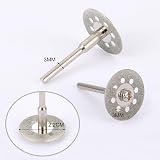 Blulu 12 Pcs 22 mm Diamond Cutting Discs with Arbor Shafts view 2