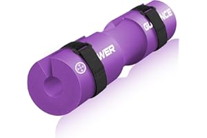 POWER GUIDANCE Barbell Squat Pad - Neck & Shoulder Protective Pad - Great for Squats, Lunges, Hip Thrusts, Weight Lifting & More - Fit Standard and Olympic Bars Perfectly