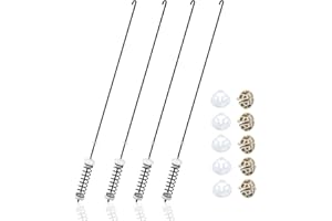 RJDIBAN W10780045 Washer Suspension Rods Kits 4 Pieces for Whirlpool Kenmore Maytag Amana Roper Crosley Inglis, Compatible with Washing Machine Models WTW4800BQ1 NTW4516FW1 NTW4516FW2 NTW4516FW3,23.7 Inches