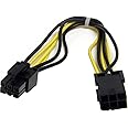 StarTech.com 8in 6 pin PCI Express Power Extension Cable - Power extension cable - 6 pin PCIe power (M) to 6 pin PCIe power (F) - 7.9 in - black - PCIEPOWEXT