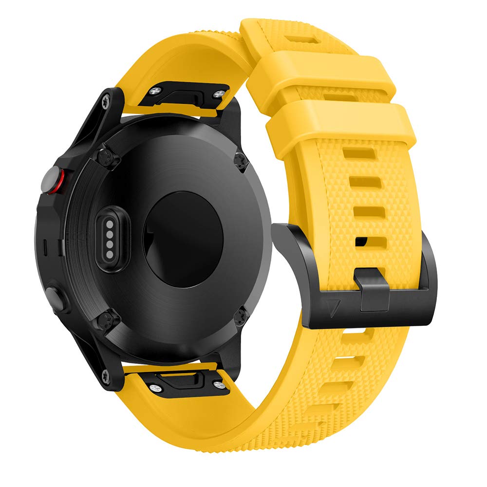 REYDA Silicone Strap Compatible for Garmin MARQ Adventurer/Athlete/Captain/Commander/Driver/Golfer/Aviator, 22mm Quick Fit Strap Silicone Wristband Bracelet Replacement Band for Garmin Descent G2/G1
