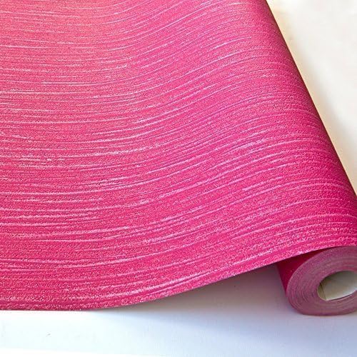 Grandeco Ideco Glitz Glitter Striped Pattern Embossed Vinyl Wallpaper (Pink A11415)