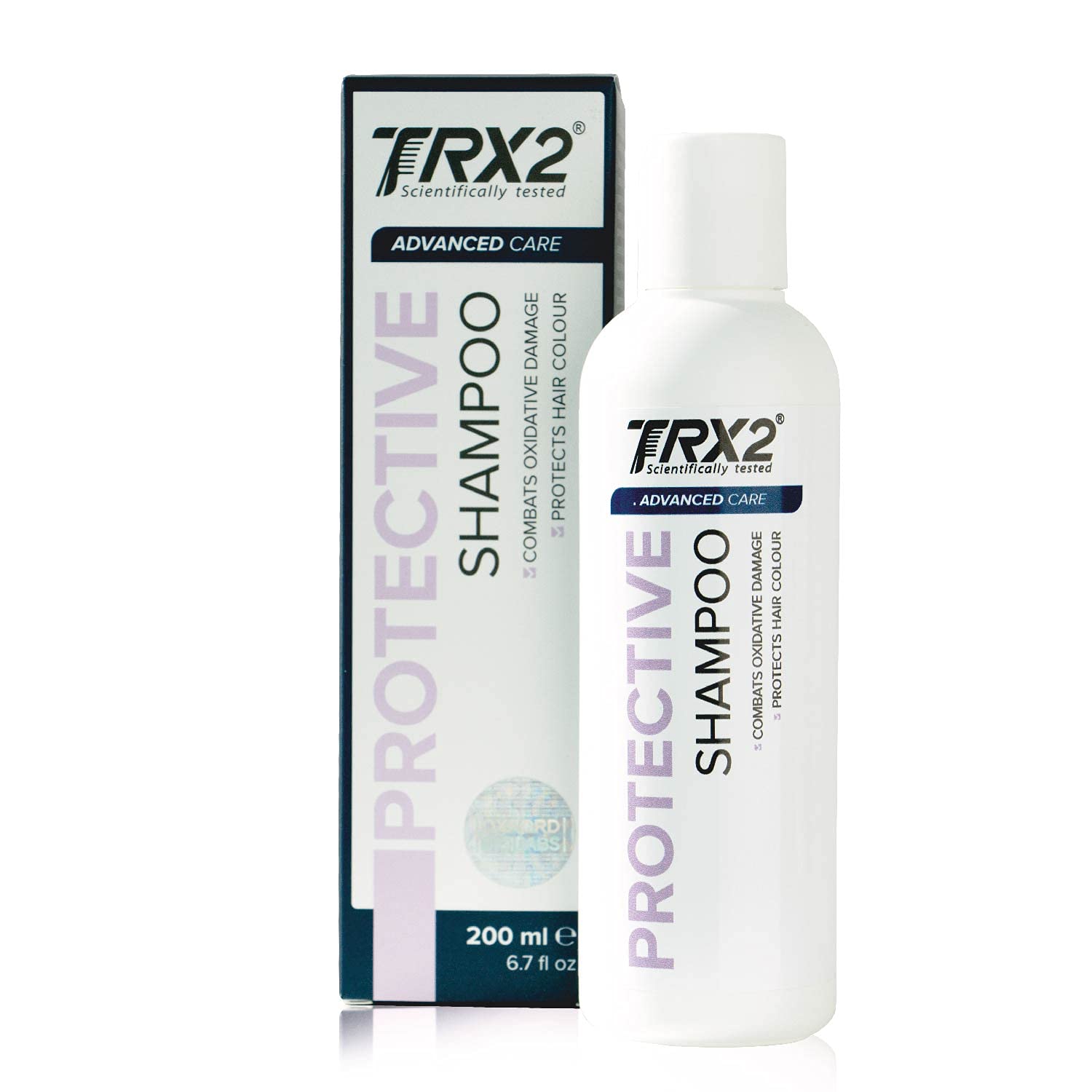 TRX2 Protective Hair Repair Shampoo - Advanced Care Improves & Protects Stressed Hair Structure - Suitable for All Skin and Hair Types - Paraben Free - Biotin, Rice Protein, Panthenol - 200 ml