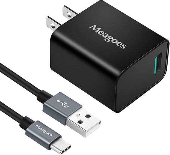 Meagoes Adaptador De Cargador De Pared Usb C Compatible Con Lg V40 Thinq V35 Thinq V30