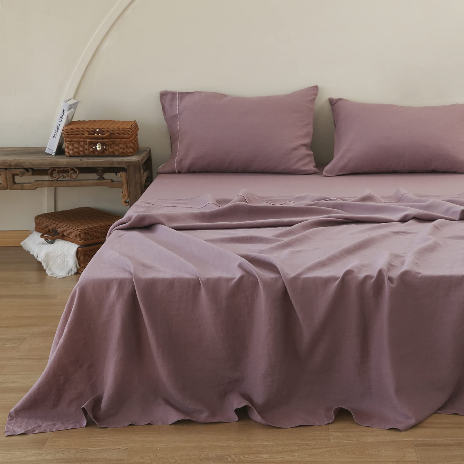 Simple&Opulence 100% Pure Linen Sheet Set Full