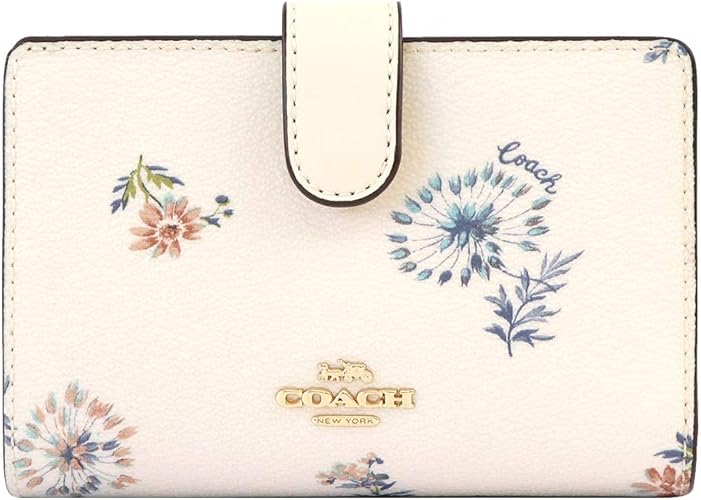 Amazon コーチ Coach 財布 二つ折り財布 25 Imr2j 花柄 レディース Imr2j チョークブルーマルチ 並行輸入品 Coach コーチ 財布