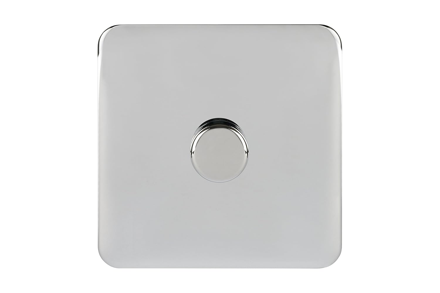 Schneider Electric GGBL6012LPCS Lisse Screwless Deco LED Dimmer 1G 2W 100W/VA PC, 100 W, 240 V, Polished Chrome