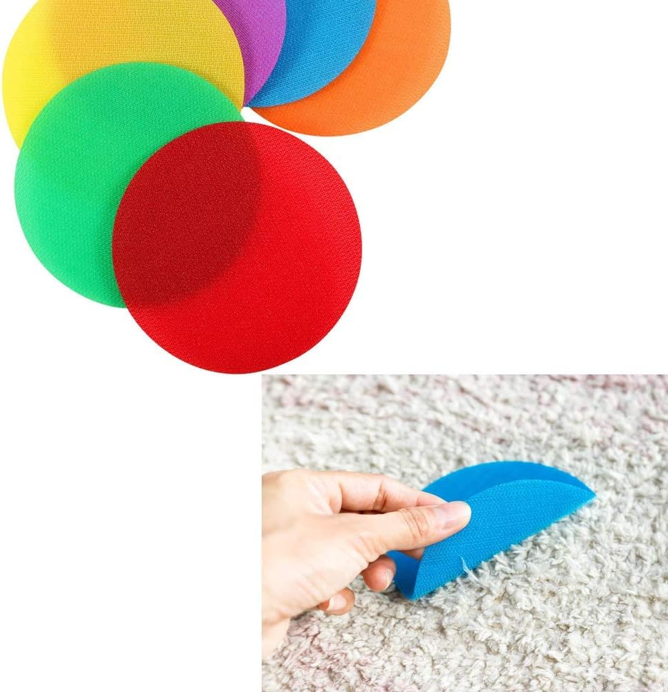 YUEMING 36 Pieces Carpet Spot Markers, 4 Inches Non Slip Floor Spot