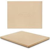 Unicook Pizza Stone, Heavy Duty Cordierite Pizza Pan for Oven and Grill, Thermal Shock Resistant Baking Stone for Bread, 15 X