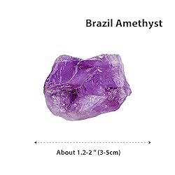 Apengshi Brazil Amethyst 2PCS Natural Rough Rocks