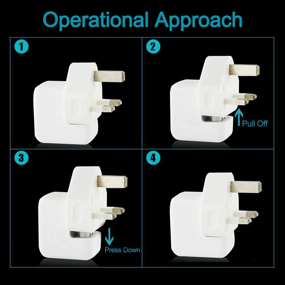 TB® UK Plug Duckhead Power Adapter with FUSE For All MacBooks USB-C Power Adapters - Image 3