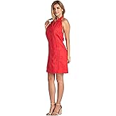 Mojito Women's Guayabera Halter Dress Classic Linen Blend Button Down