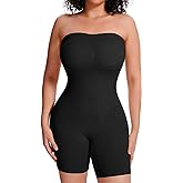 JOYSHAPER Strapless Shapewear Bodysuit with Built in Bra Tummy Control Slimming Body Shaper for Women Butt Lifter