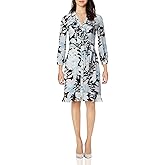 Karl Lagerfeld Paris Womens V-Neck Ruffle Dress