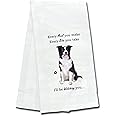 Border Collie Kitchen Towel - Soft Highly Absorbent - Border Collie Gifts - Dish Towels for Washing Dishes - Tea Towels - Reusable - Quick Drying - 100% Natural Cotton - Towels For Pet Lovers