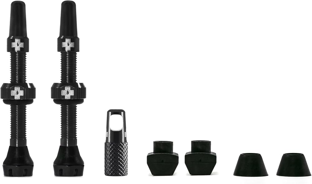 Muc-Off Tubeless Valves V2 7075 Aluminium Presta Valves with Core Removal Tool