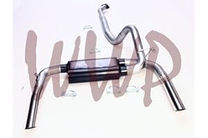 MVP AUTO PARTS Performance Dual 3" CatBack Exhaust Muffler System Kit With Polished Tips Compatible With 1986-1991 Chevy Camaro & Pontiac Firebird 5.0L/5.7L V8