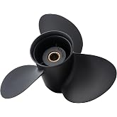 MiBarco 10.3 x 13 14 Spline Propeller for Johnson EVINRUDE 15-35HP 778863 | Aluminum Outboard Propeller for BRP Johnson EVINRUDE OMC Stern Drive 15-35HP Ref No.778863 14 Spline Tooth RH