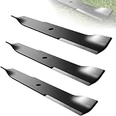 Mower Blades Compatible with Hustler Raptor 52 Inch Deck, High Lift 3 Pack | Replaces 603995 795526 783753 607772 603848 30227-52X 561145B, Compatible with Mini Z X-ONE Super S Super Z Dixie Chopper