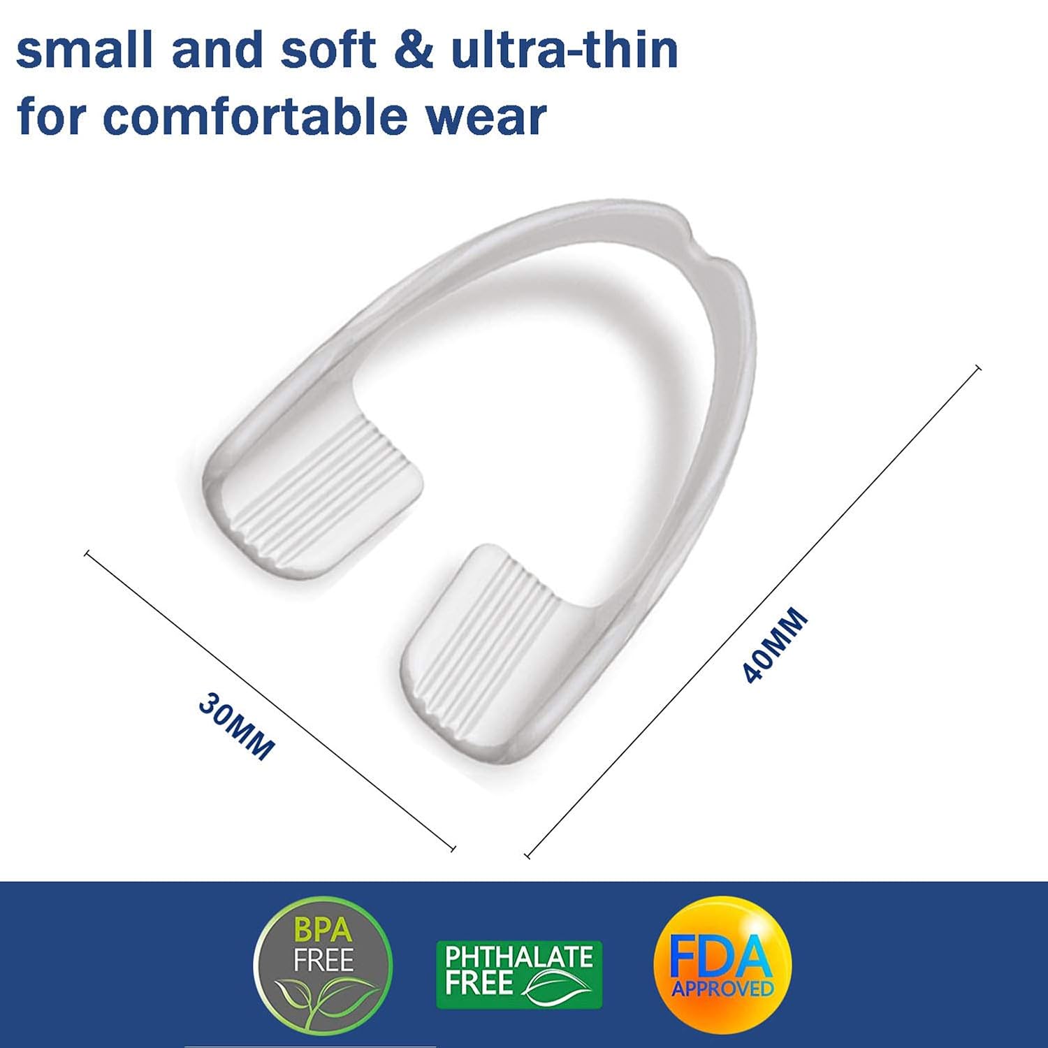 Mouth Guard for Grinding Teeth and Clenching Anti Grinding Teeth Custom Moldable Dental Night Guard Professional Dental Night Guards to Prevent Bruxism/Pack of 8 : Beauty