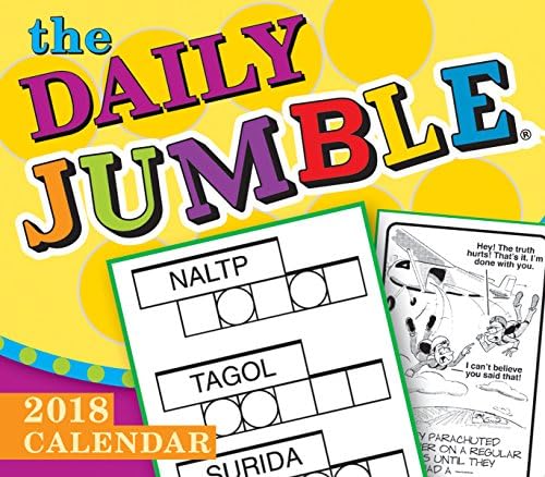 The Daily Jumble 2018 Boxed/Daily Calendar (CB0253) Calendar – Day to Day Calendar, August 15, 2017