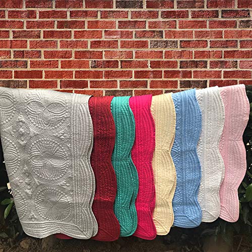 CFP Heirloom Yellow Baby Quilt Baby Quilt Cotton Embossed Quilted