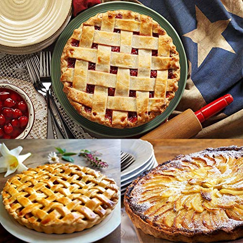 3 Pack(6, 8, 9 inch) Pie Pans Non-Stick Removable Bottom Tart Quiche Pan with Removable Base - Thumbnail 6
