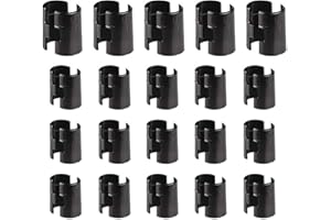Wire Shelf Clips for 1" Post, 20 Pairs 40 Pieces Wire Shelving Shelf Lock Clips, Shelving Sleeves Replacements