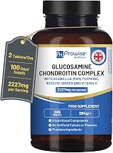 PH PROWISE Glucosamine & Chondroitin Complex 200 Tablets UK Made 8 Components view 1