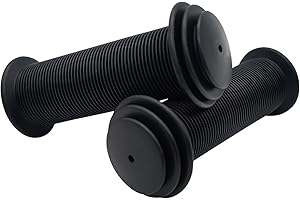 BlingKingdom 2pcs Bike Handlebar Grips, Non-Slip Soft Rubber Cycling Grips for Universal Kids Bikes, Mountain Bikes, Scooters, Balance Bikes, Folding Bikes