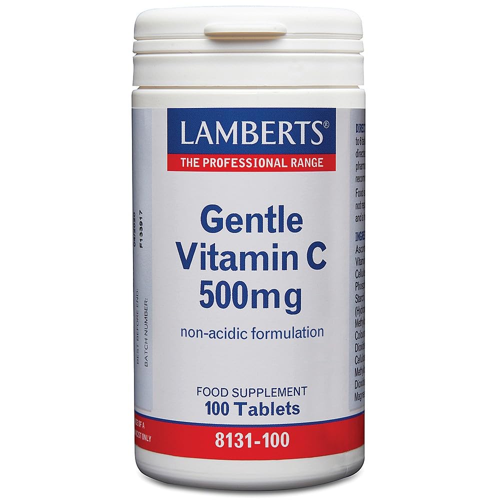 Lamberts Gentle Vitamin C 500mg – Gentle on Stomach – 100 Vegan Tablets