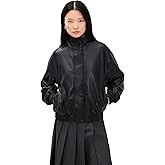 Pixie Market Women's Leather Scarf Bomber Jacket