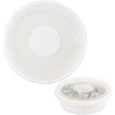 Purekra Silicone Lids for CorningWare 2.5 Quart Round Dish, 1 Pack Reusable Covers for CorningWare FS-1 2.5 Quart French White Baking Dish (Dish not Included) Dishwasher &amp; Microwave &amp; Freezer Safe