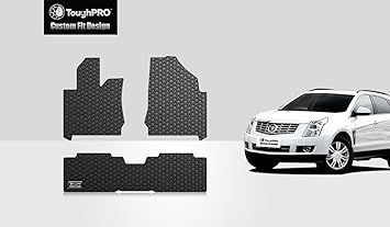 Toughpro Floor Mats Set Front Row 2nd Row Compatible With Cadillac Srx All Weather Heavy Duty Made In Usa Black Rubber 2010 2011