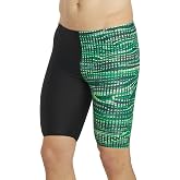 Sporti Men's Athletic Jammer Swimsuit, Multi-Color Solid Competitive Suit | Lycra Xtra Life, Chlorine Resistant, Quick Dry, Drawstring Waist, 4-Way Stretch, Compression Fit, Pool Lap, Practice All Days