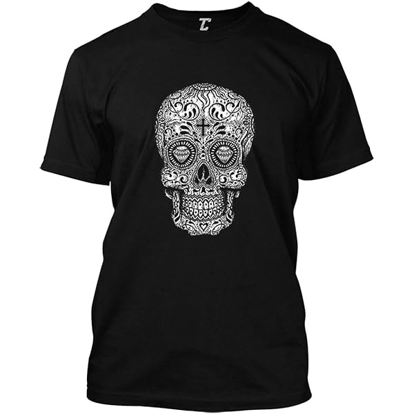 Ghost Skull - Badass Skeleton Men's T-Shirt (Black, Small
