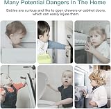 Vobulafy Baby Safety Cupboard Locks 4 Pack Child Proofing Latches Transparent view 7