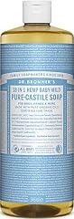 Dr. Bronner's - Pure-Castile Liquid Soap (Baby Unscented, 32 Ounce) - Made with Organic Oils, 18-in-1 Uses: Face, Hair, Laund