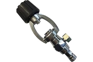 H2Odyssey Air Filler Yoke Assembly - Stainless Steel Scuba Diving Quick Disconnect Filling Adapter Silver
