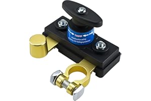 WAMEIJU Battery Disconnect Switches 12V/24V, Heavy Duty Battery Shut Off Switch, Quick Disconnect Battery Cut Off Universal Switch for Automotive, Rv and Boat(1 Pack)