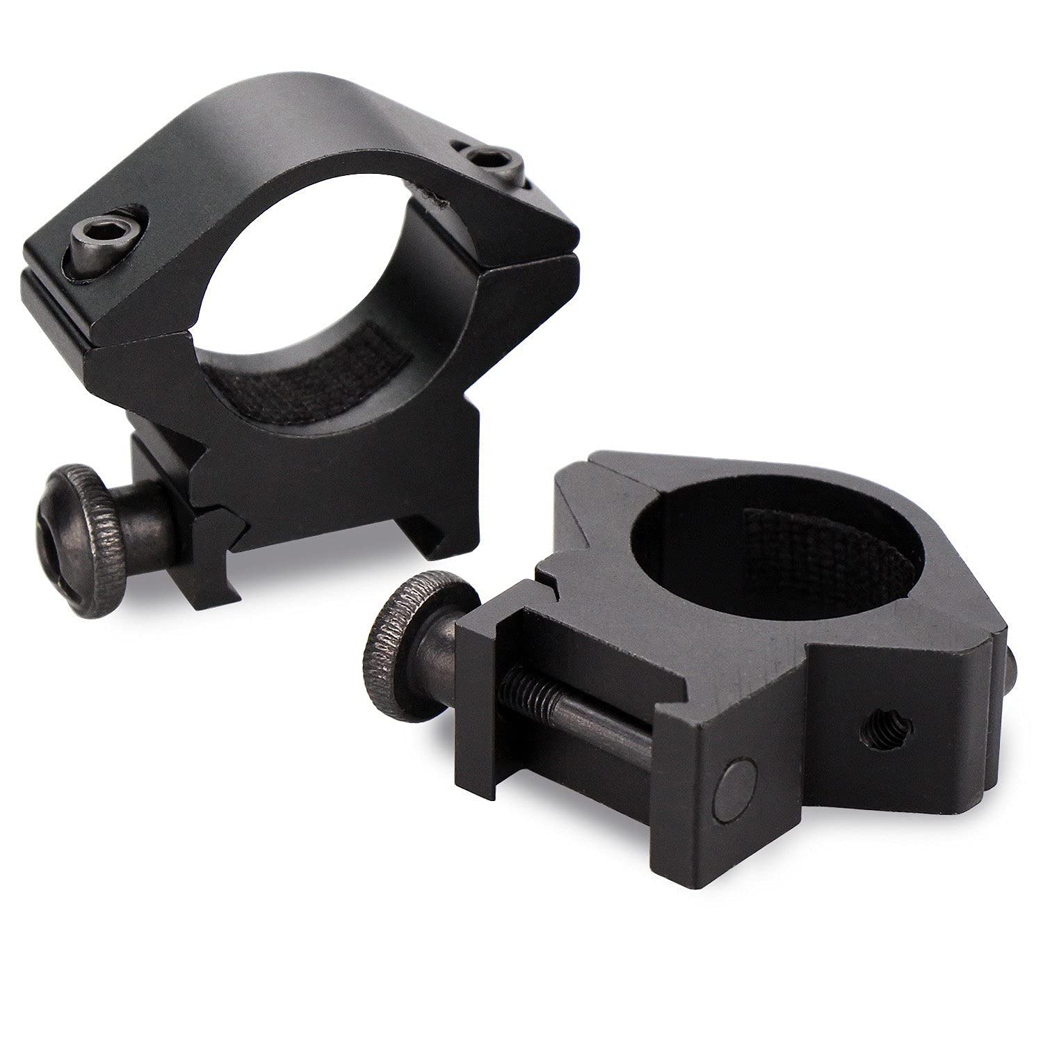 YONCONO 2Pcs Low Profile Mount 1" Scope Rings for 20mm Picatinny Weaver Rail