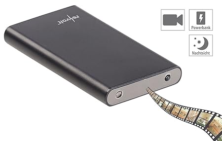 OctaCam Wanzen: 2in1-Powerbank mit Full-HD-Kamera und IR-Nachtsicht, 7.000 mAh, 1 A (Powerbank Cam)