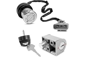 Qnbes Ignition Switch Lock with Key Compatible with CFMOTO CFORCE 400 CF400AU 500 S CF500AU 2016-2022 Replace 9GQ0-010100