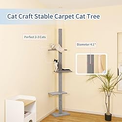 Cat Craft Cat Tree Floor to Ceiling 95-108" Tall