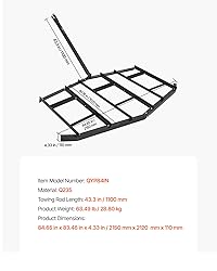 VEVOR Drag Harrow, 84" Width Tow Behind Drag