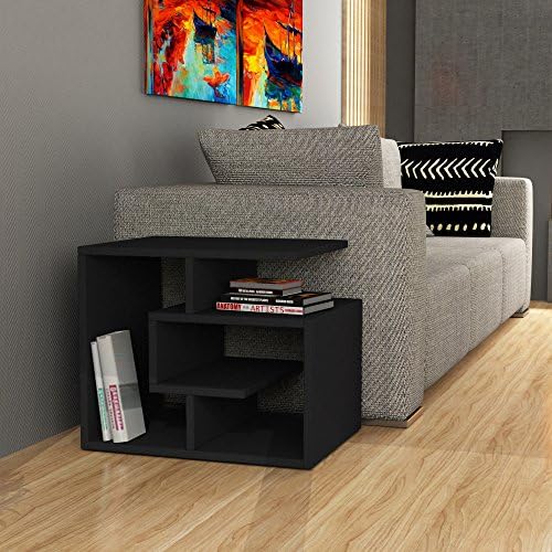 Labirent Coffee Table Black h:17.7" w:21.6" d:15.7"